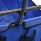 vidaXL Klappbarer Handwagen Stahl Blau vidaXL Klappbarer Handwagen Stahl Blau
