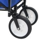 vidaXL Klappbarer Handwagen Stahl Blau vidaXL Klappbarer Handwagen Stahl Blau