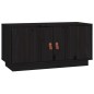 vidaXL TV-Schrank Schwarz 80x34x40 cm Massivholz Kiefer vidaXL TV-Schrank Schwarz 80x34x40 cm Massivholz Kiefer