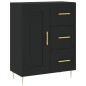 Highboard Schwarz 69,5x34x180 cm Holzwerkstoff Highboard Schwarz 69,5x34x180 cm Holzwerkstoff