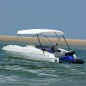 vidaXL 4-Bow Bimini Top Weiß 243x(230-244)x137 cm vidaXL 4-Bow Bimini Top Weiß 243x(230-244)x137 cm