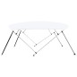 vidaXL 4-Bow Bimini Top Weiß 243x(230-244)x137 cm vidaXL 4-Bow Bimini Top Weiß 243x(230-244)x137 cm