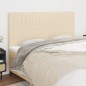 vidaXL Kopfteile 4 Stk. Creme 90x5x78/88 cm Stoff vidaXL Kopfteile 4 Stk. Creme 90x5x78/88 cm Stoff