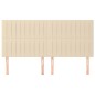vidaXL Kopfteile 4 Stk. Creme 90x5x78/88 cm Stoff vidaXL Kopfteile 4 Stk. Creme 90x5x78/88 cm Stoff