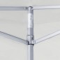 vidaXL Profi-Partyzelt Faltbar mit 2 Seitenwänden 3×3m Stahl Weiß vidaXL Profi-Partyzelt Faltbar mit 2 Seitenwänden 3×3m Stahl Weiß