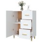 vidaXL Sideboard Weiß 69,5x34x90 cm Holzwerkstoff vidaXL Sideboard Weiß 69,5x34x90 cm Holzwerkstoff