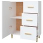 vidaXL Sideboard Weiß 69,5x34x90 cm Holzwerkstoff vidaXL Sideboard Weiß 69,5x34x90 cm Holzwerkstoff