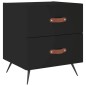 vidaXL Nachttisch Schwarz 40x35x47,5 cm Holzwerkstoff vidaXL Nachttisch Schwarz 40x35x47,5 cm Holzwerkstoff