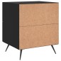 vidaXL Nachttisch Schwarz 40x35x47,5 cm Holzwerkstoff vidaXL Nachttisch Schwarz 40x35x47,5 cm Holzwerkstoff