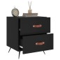 vidaXL Nachttisch Schwarz 40x35x47,5 cm Holzwerkstoff vidaXL Nachttisch Schwarz 40x35x47,5 cm Holzwerkstoff