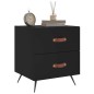 vidaXL Nachttisch Schwarz 40x35x47,5 cm Holzwerkstoff vidaXL Nachttisch Schwarz 40x35x47,5 cm Holzwerkstoff