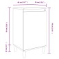 vidaXL Nachttisch Sonoma-Eiche 40x35x70 cm Holzwerkstoff vidaXL Nachttisch Sonoma-Eiche 40x35x70 cm Holzwerkstoff