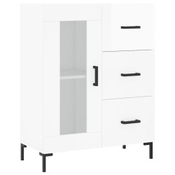 vidaXL Sideboard Hochglanz-Weiß 69,5x34x90 cm Holzwerkstoff