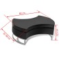 vidaXL Couchtisch Form-Verstellbar Hochglanz Schwarz vidaXL Couchtisch Form-Verstellbar Hochglanz Schwarz