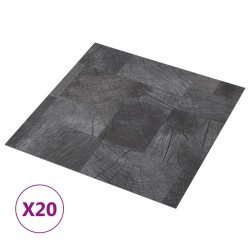 vidaXL PVC-Fliesen Selbstklebend 20 Stk. 1,86 m² Holzoptik