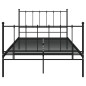 vidaXL Bett Schwarz Metall 120x200 cm vidaXL Bett Schwarz Metall 120x200 cm