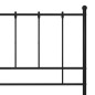vidaXL Bett Schwarz Metall 120x200 cm vidaXL Bett Schwarz Metall 120x200 cm