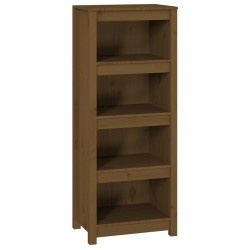 vidaXL Bücherregal Honigbraun 50x35x125,5 cm Massivholz Kiefer