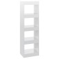 vidaXL Bücherregal/Raumteiler Hochglanz-Weiß 40x30x135 cm vidaXL Bücherregal/Raumteiler Hochglanz-Weiß 40x30x135 cm