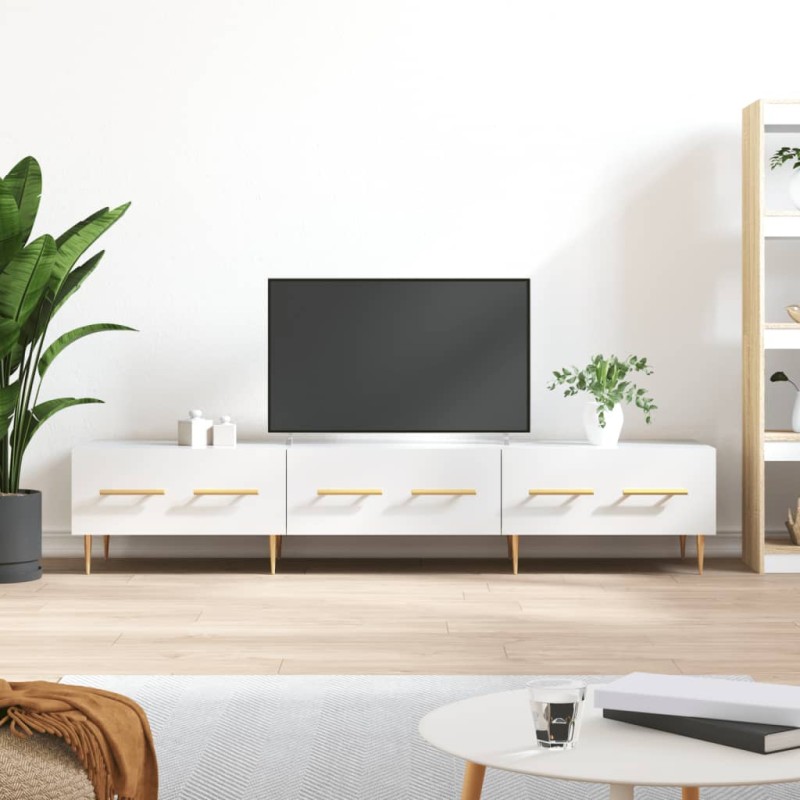 vidaXL TV-Schrank Hochglanz-Weiß 150x36x30 cm Holzwerkstoff vidaXL TV-Schrank Hochglanz-Weiß 150x36x30 cm Holzwerkstoff