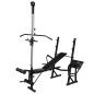 Hantelbank mit Ablage, Langhantel und Kurzhantel-Set 30,5 kg Hantelbank mit Ablage, Langhantel und Kurzhantel-Set 30,5 kg