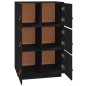 vidaXL Highboard Schwarz 67x40x108,5 cm Massivholz Kiefer vidaXL Highboard Schwarz 67x40x108,5 cm Massivholz Kiefer