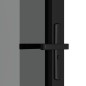 vidaXL Innentür 102,5x201,5 cm Schwarz ESG-Glas und Aluminium vidaXL Innentür 102,5x201,5 cm Schwarz ESG-Glas und Aluminium