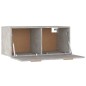 vidaXL Wandschrank Betongrau 80x35x36,5 cm Holzwerkstoff vidaXL Wandschrank Betongrau 80x35x36,5 cm Holzwerkstoff