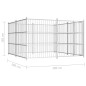 vidaXL Outdoor-Hundezwinger 300×300×185 cm