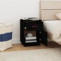 vidaXL Nachttische 2 Stk. Schwarz 40x34x55 cm Massivholz Kiefer vidaXL Nachttische 2 Stk. Schwarz 40x34x55 cm Massivholz Kiefer