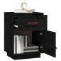 vidaXL Nachttische 2 Stk. Schwarz 40x34x55 cm Massivholz Kiefer vidaXL Nachttische 2 Stk. Schwarz 40x34x55 cm Massivholz Kiefer