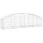 vidaXL Gabione mit Hochbogen 200x50x40/60 cm Verzinktes Eisen vidaXL Gabione mit Hochbogen 200x50x40/60 cm Verzinktes Eisen