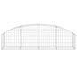vidaXL Gabione mit Hochbogen 200x50x40/60 cm Verzinktes Eisen vidaXL Gabione mit Hochbogen 200x50x40/60 cm Verzinktes Eisen