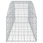 vidaXL Gabione mit Hochbogen 200x50x40/60 cm Verzinktes Eisen vidaXL Gabione mit Hochbogen 200x50x40/60 cm Verzinktes Eisen