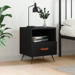 vidaXL Nachttisch Schwarz 40x35x47,5 cm Holzwerkstoff