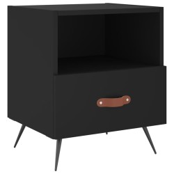 vidaXL Nachttisch Schwarz 40x35x47,5 cm Holzwerkstoff