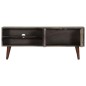 vidaXL TV-Schrank Grau 130x30x46 cm Raues Mango-Massivholz vidaXL TV-Schrank Grau 130x30x46 cm Raues Mango-Massivholz