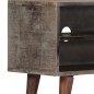 vidaXL TV-Schrank Grau 130x30x46 cm Raues Mango-Massivholz vidaXL TV-Schrank Grau 130x30x46 cm Raues Mango-Massivholz