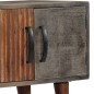vidaXL TV-Schrank Grau 130x30x46 cm Raues Mango-Massivholz vidaXL TV-Schrank Grau 130x30x46 cm Raues Mango-Massivholz