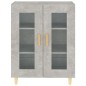 vidaXL Sideboard Betongrau 69,5x34x90 cm Holzwerkstoff vidaXL Sideboard Betongrau 69,5x34x90 cm Holzwerkstoff