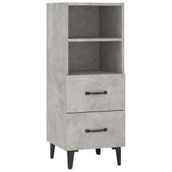 vidaXL Sideboard Betongrau 34,5x34x90 cm Holzwerkstoff