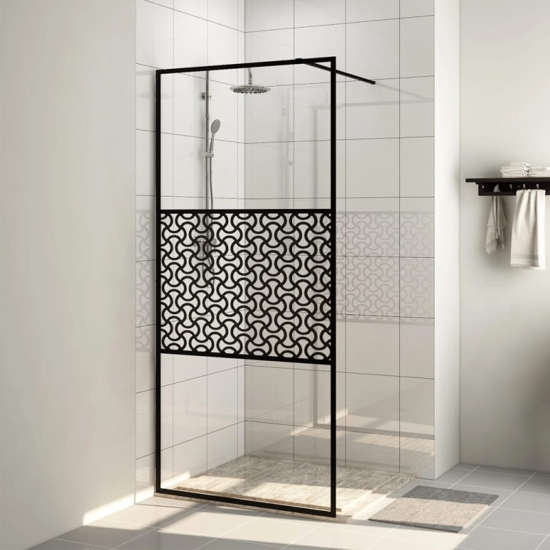 vidaXL Duschwand für Begehbare Dusche mit Klarem ESG Glas 80x195 cm vidaXL Duschwand für Begehbare Dusche mit Klarem ESG Glas 80x195 cm