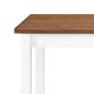 Bartisch mit Stühlen 3-tlg. Massivholz Braun und Weiß Bartisch mit Stühlen 3-tlg. Massivholz Braun und Weiß
