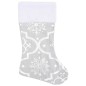 vidaXL Luxus-Weihnachtsbaumdecke mit Socke Weiß 122 cm Stoff vidaXL Luxus-Weihnachtsbaumdecke mit Socke Weiß 122 cm Stoff