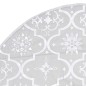vidaXL Luxus-Weihnachtsbaumdecke mit Socke Weiß 122 cm Stoff vidaXL Luxus-Weihnachtsbaumdecke mit Socke Weiß 122 cm Stoff