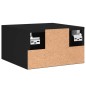 vidaXL Wand-Nachttisch Schwarz 35x35x20 cm vidaXL Wand-Nachttisch Schwarz 35x35x20 cm