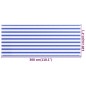 vidaXL Balkon-Sichtschutz Blau und Weiß 120x300 cm HDPE vidaXL Balkon-Sichtschutz Blau und Weiß 120x300 cm HDPE