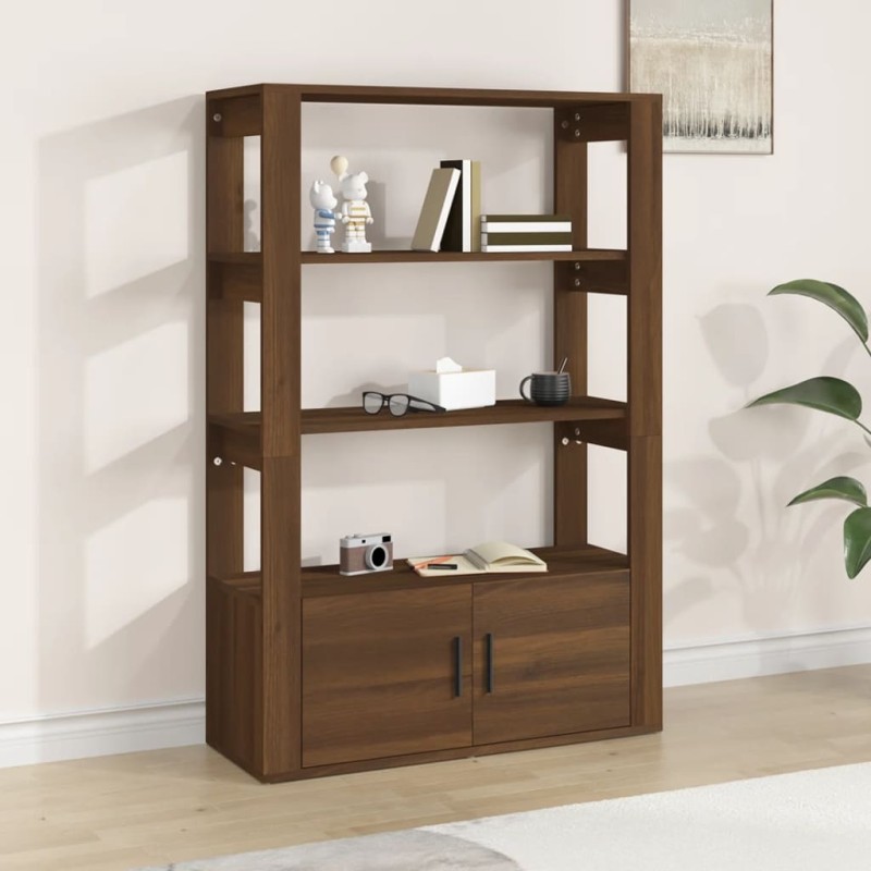 vidaXL Sideboard Braun Eichen-Optik 80x30x119,5 cm Holzwerkstoff vidaXL Sideboard Braun Eichen-Optik 80x30x119,5 cm Holzwerkstoff