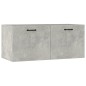 vidaXL Wandschrank Betongrau 80x35x36,5 cm Holzwerkstoff vidaXL Wandschrank Betongrau 80x35x36,5 cm Holzwerkstoff