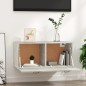 vidaXL Wandschrank Betongrau 80x35x36,5 cm Holzwerkstoff vidaXL Wandschrank Betongrau 80x35x36,5 cm Holzwerkstoff